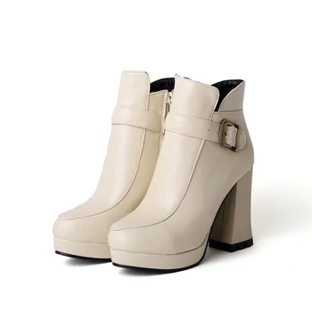 Botas Mujer Big Size New Round Toe Buckle Boots For Women Sexy Ankle Heels Fashion Winter Spring Autumn Shoes Casual Zip T730-1
Botas Mujer Big Size New Round Toe Buckle Boots For Women Sexy Ankle Heels Fashion Winter Spring Autumn Shoes Casual Zip T730-1