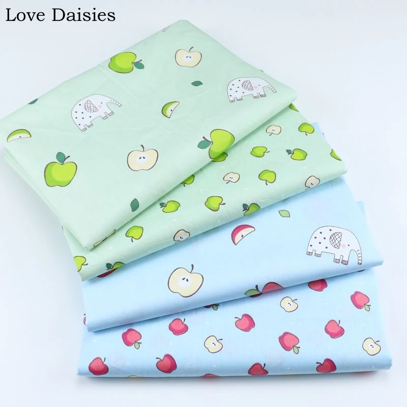 100% Cotton Cartoon Fruit GREEN BLUE Apple Elephant White Dots Twill Fabrics for DIY Bedding Sheet Apparel Home Decor Handcraft
100% Cotton Cartoon Fruit GREEN BLUE Apple Elephant White Dots Twill Fabrics for DIY Bedding Sheet Apparel Home Decor Handcraft