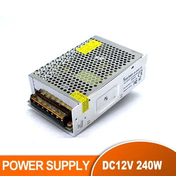 Regulated DC12V 20A 240W Power Supply Driver Light Transformers 110 220V AC to DC Power Source for CCTV Camera LED Lamp Monitor
Regulated DC12V 20A 240W Power Supply Driver Light Transformers 110 220V AC to DC Power Source for CCTV Camera LED Lamp Monitor