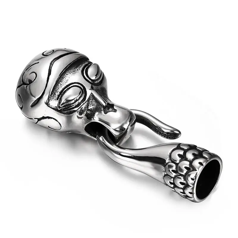 Men Stainless Steel Alien Clasp Hook Buckle End Caps Cord Connector For Leather Cord Bracelet DIY Jewelry Findings Accessories
Men Stainless Steel Alien Clasp Hook Buckle End Caps Cord Connector For Leather Cord Bracelet DIY Jewelry Findings Accessories