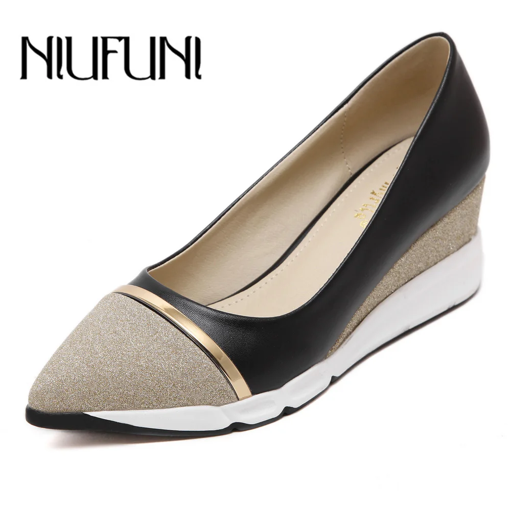 2018 New Sport Women's Wisher Wedge Pump Shining Pointed Toe Wedges Mid Heels 6cm for Women Sneaker Shoes Dress Shoes Comfort
2018 New Sport Women's Wisher Wedge Pump Shining Pointed Toe Wedges Mid Heels 6cm for Women Sneaker Shoes Dress Shoes Comfort