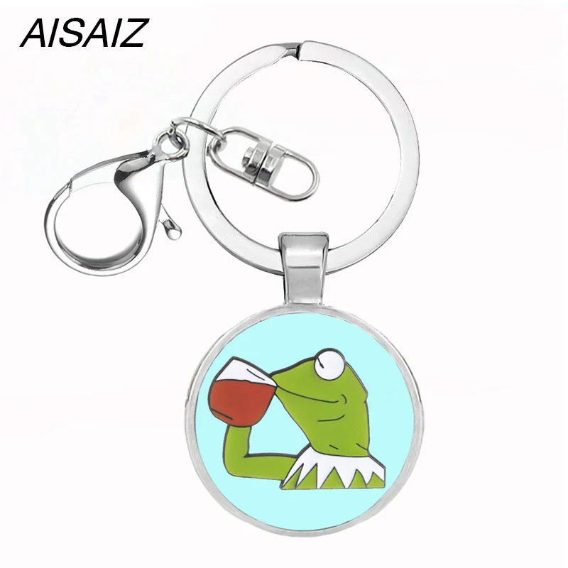 Fashion jewelry Cute Kermit frog the Frog Necklace pendant key chain enamel high quality Best gift Children's Christmas gift
Fashion jewelry Cute Kermit frog the Frog Necklace pendant key chain enamel high quality Best gift Children's Christmas gift