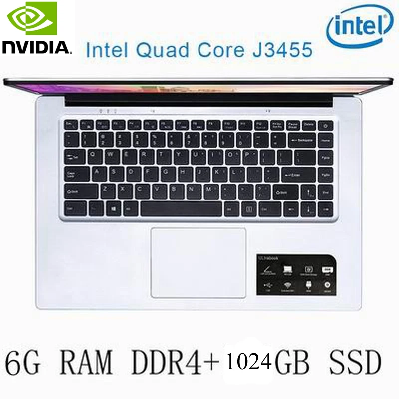 P2-27 6G RAM 1024G SSD Intel Celeron J3455 NvIDIA GeForce 940M Gaming laptop keyboard and OS language available for choose
P2-27 6G RAM 1024G SSD Intel Celeron J3455 NvIDIA GeForce 940M Gaming laptop keyboard and OS language available for choose
