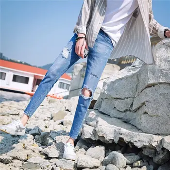 High quality 2020 spring summer Casual hip hop street ripped jeans men's leisure beggar patchwork teenagers denim cowboy pants
High quality 2020 spring summer Casual hip hop street ripped jeans men's leisure beggar patchwork teenagers denim cowboy pants