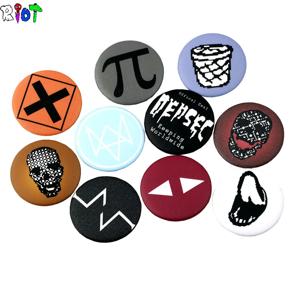 Game Watch Dogs 2 Badge Tinplate Pin Brooche For Bag Clothes Geometric Skull Heads Shape Men Women Fashion Jewelry Drop shipping
Game Watch Dogs 2 Badge Tinplate Pin Brooche For Bag Clothes Geometric Skull Heads Shape Men Women Fashion Jewelry Drop shipping