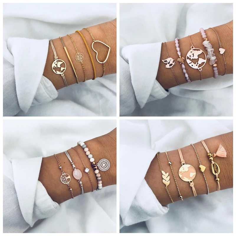 Wholesale 4pc/set New Bohemian Shell Map Turtle Bracelet Set Retro Geometric Statement Female Fashion Jewelry
Wholesale 4pc/set New Bohemian Shell Map Turtle Bracelet Set Retro Geometric Statement Female Fashion Jewelry