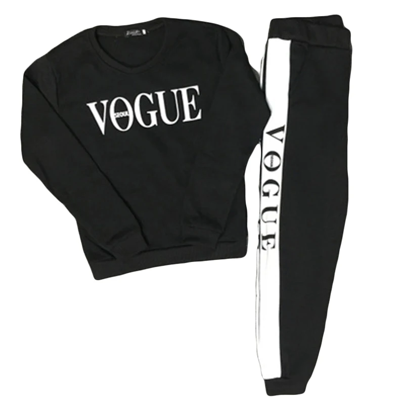 VOGUE Letter Print 2 Two Piece Set Top and Pants Women Korean Harajuku Hoodies Oversize Sweatshirt Female Ladies Tracksuit
VOGUE Letter Print 2 Two Piece Set Top and Pants Women Korean Harajuku Hoodies Oversize Sweatshirt Female Ladies Tracksuit