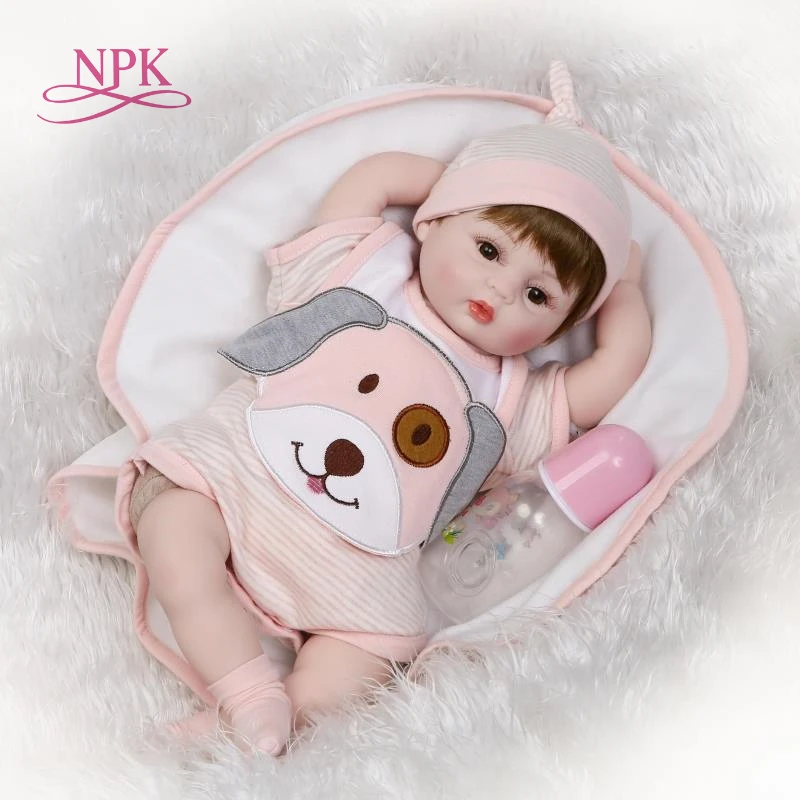NPK new design reborn baby doll soft touch with cloth body and wig hair very cute toys for children playing
NPK new design reborn baby doll soft touch with cloth body and wig hair very cute toys for children playing