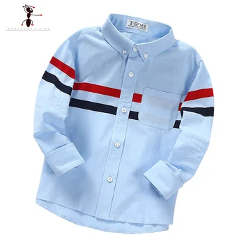 Classic Striped Full Sleeve Casual 3-8 Years Old Turn-down Collar White Blue Boys Blouses Kids Shirts 1908
Classic Striped Full Sleeve Casual 3-8 Years Old Turn-down Collar White Blue Boys Blouses Kids Shirts 1908