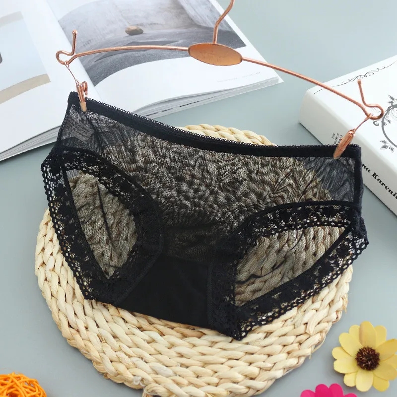 Sexy Transparent Underwear Solid Color Perspective Mesh Lace Seamless Panties For Women Sexy Lingerie Female Slim Underpants
Sexy Transparent Underwear Solid Color Perspective Mesh Lace Seamless Panties For Women Sexy Lingerie Female Slim Underpants