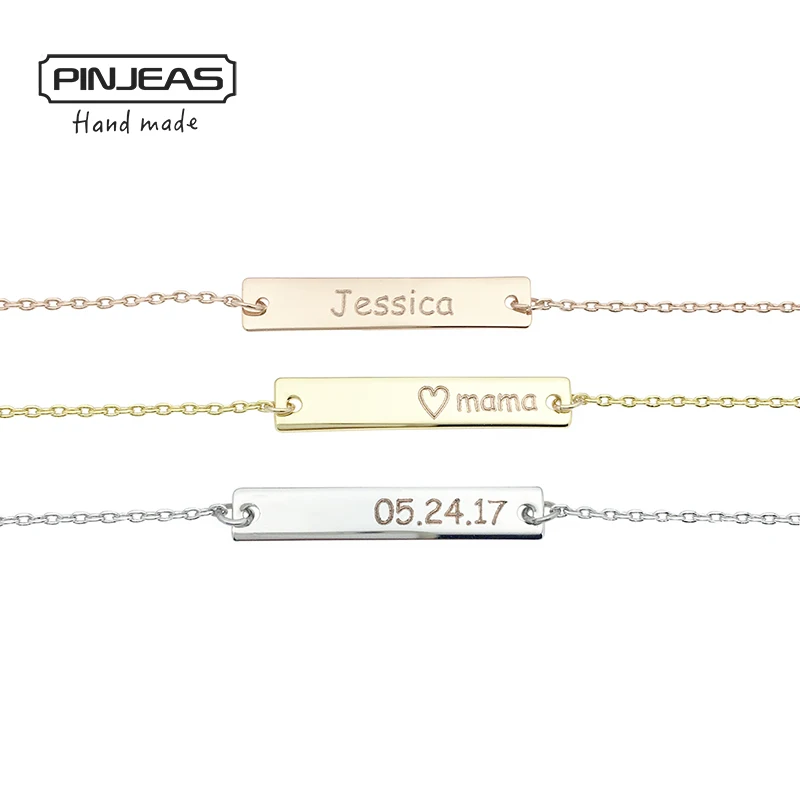 PINJEAS Custom Name handmade Square Initial barbracelet wedding band Personalized fashion bangle love Gift birthday Jewelry
PINJEAS Custom Name handmade Square Initial barbracelet wedding band Personalized fashion bangle love Gift birthday Jewelry