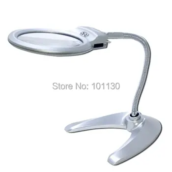 Popular Desktop Metal Hose Illuminated Magnifier Helping Hand Magnifying Glass with Two LED Light MG4B-8
Popular Desktop Metal Hose Illuminated Magnifier Helping Hand Magnifying Glass with Two LED Light MG4B-8