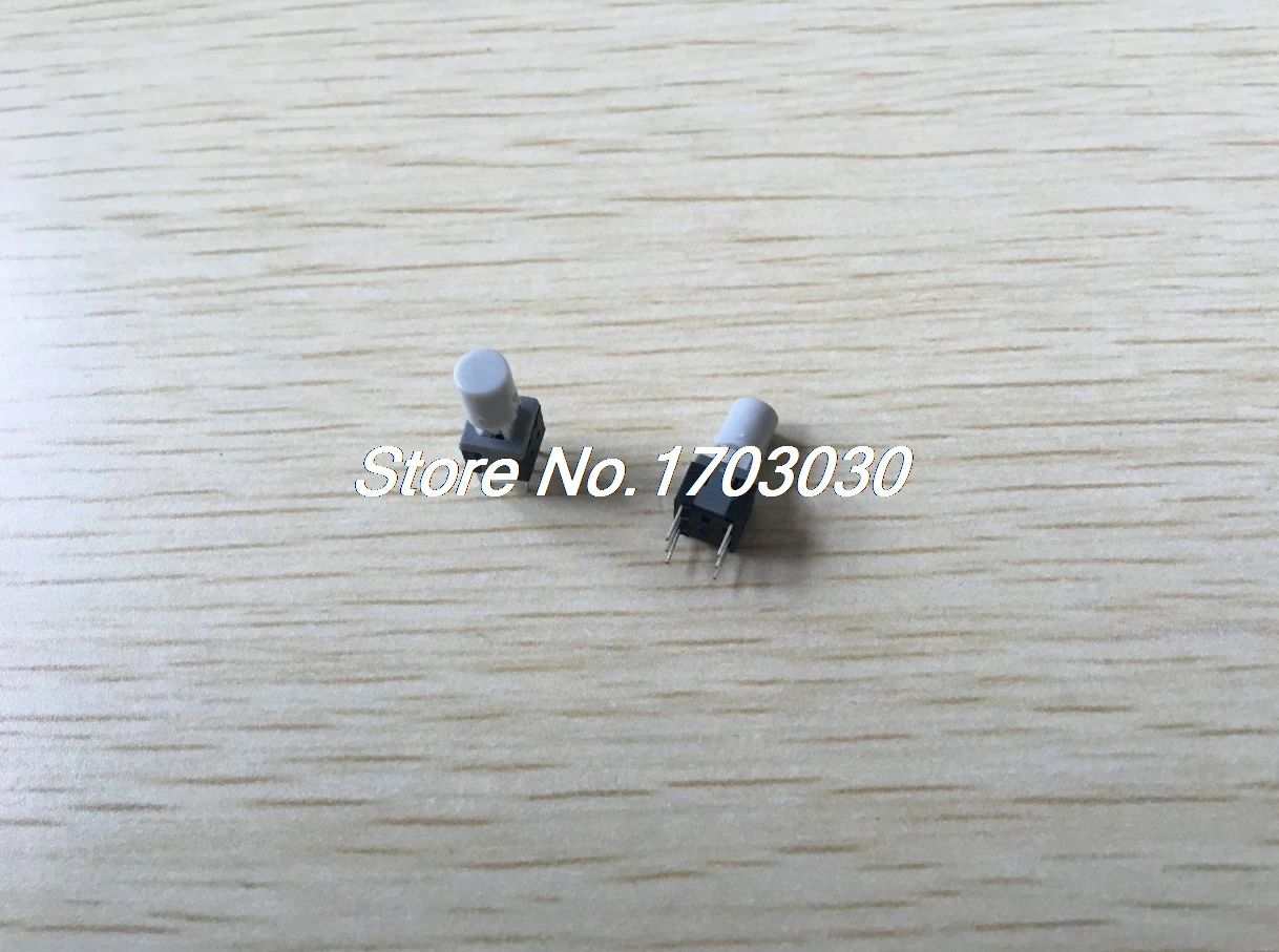10 Pcs 5.8 x 5.8 x 13mm Round Cap Latching Tact Tactile Push Button Switch