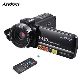 Andoer HDV-3051STR 24M Digital Video Camera 1080P Full HD w/Night-shot Hotshoe Digital Camcorder 3.0" 16X Digital Zoom
Andoer HDV-3051STR 24M Digital Video Camera 1080P Full HD w/Night-shot Hotshoe Digital Camcorder 3.0" 16X Digital Zoom