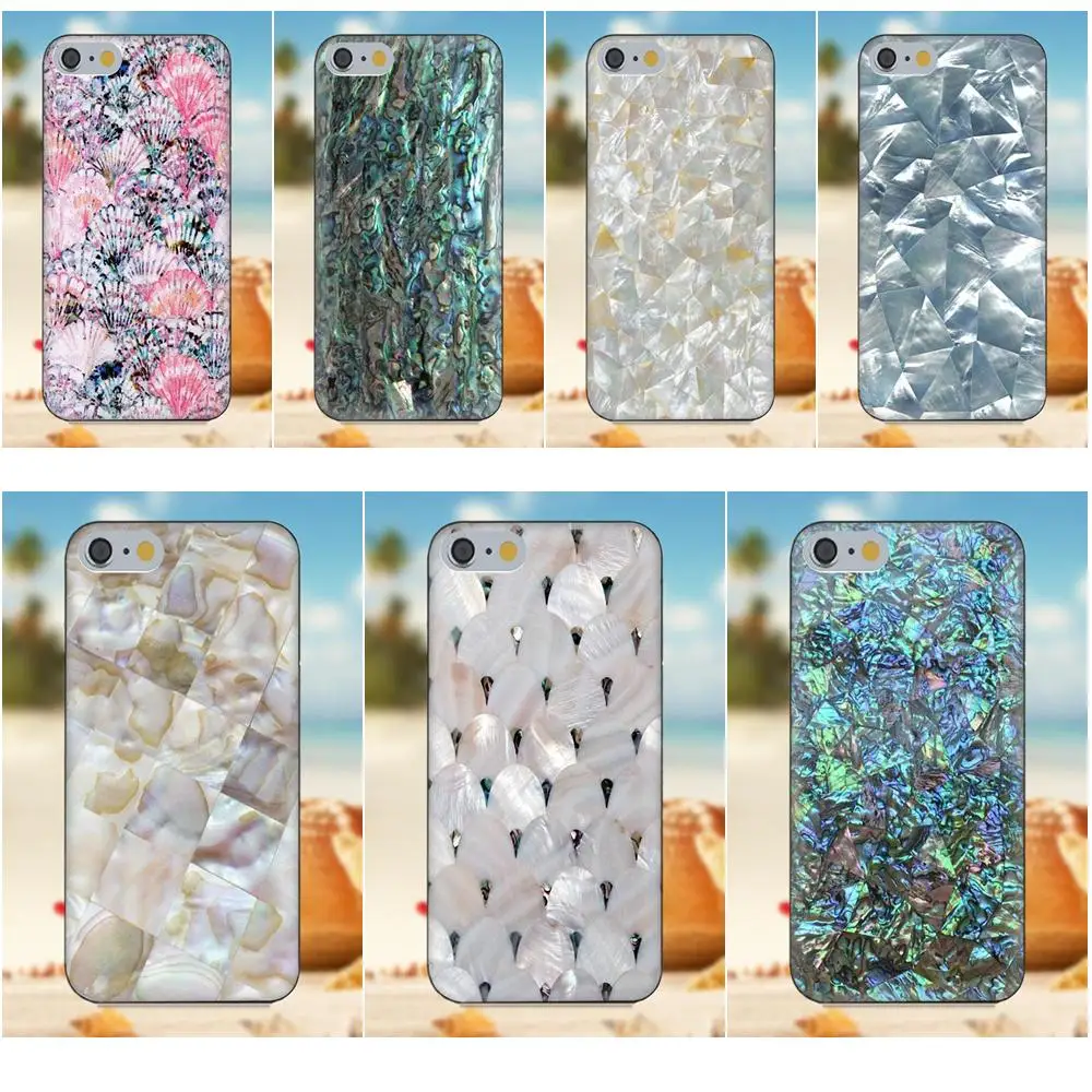 

Oedmeb Mother Of Pearl Soft Print Capa For iPhone 4S 5S 5C SE 6S 7 8 Plus X Galaxy Note 5 6 8 S9+ Grand Core Prime Alpha