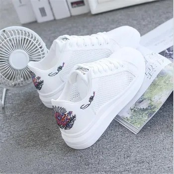 Women Casual Shoes Summer Spring Fashion Embroidered Breathable Hollow Lace-Up Sneakers air Mesh Sport Shoes Woman
Women Casual Shoes Summer Spring Fashion Embroidered Breathable Hollow Lace-Up Sneakers air Mesh Sport Shoes Woman