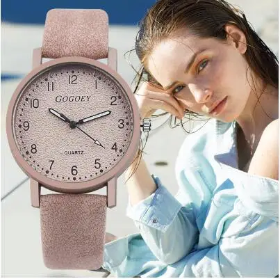 Gogoey Лидирующий бренд женские часы модные кожаные Наручные bayan kol saati reloj mujer |