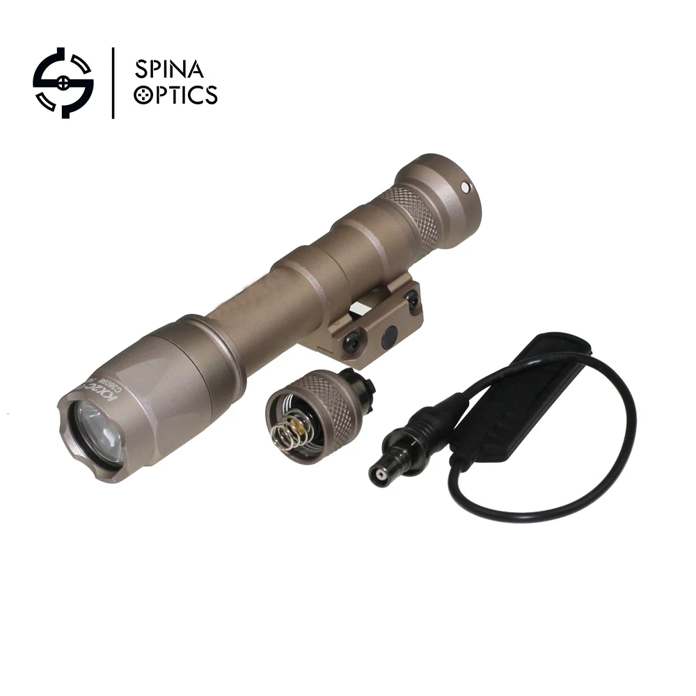 SPINA OPTICS Airsoft Surefir M600C Weapon Tactical Scout light LED 366 LumenTactical Rifle Flashlight Airsoft M600 Series EX072 
SPINA OPTICS Airsoft Surefir M600C Weapon Tactical Scout light LED 366 LumenTactical Rifle Flashlight Airsoft M600 Series EX072