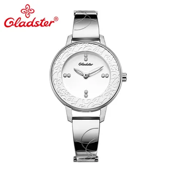 

Gladster Fashion Jewelry Lady Quartz Watch Japan Miyota Movement Stainless Steel Women Clock Gift