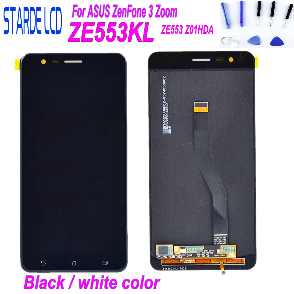 STARDE Replacement LCD for Asus Zenfone 3 Zoom ZE553KL Z01HD Z01HDA LCD Display Touch Screen Digitizer Assembly with Free Tools
STARDE Replacement LCD for Asus Zenfone 3 Zoom ZE553KL Z01HD Z01HDA LCD Display Touch Screen Digitizer Assembly with Free Tools