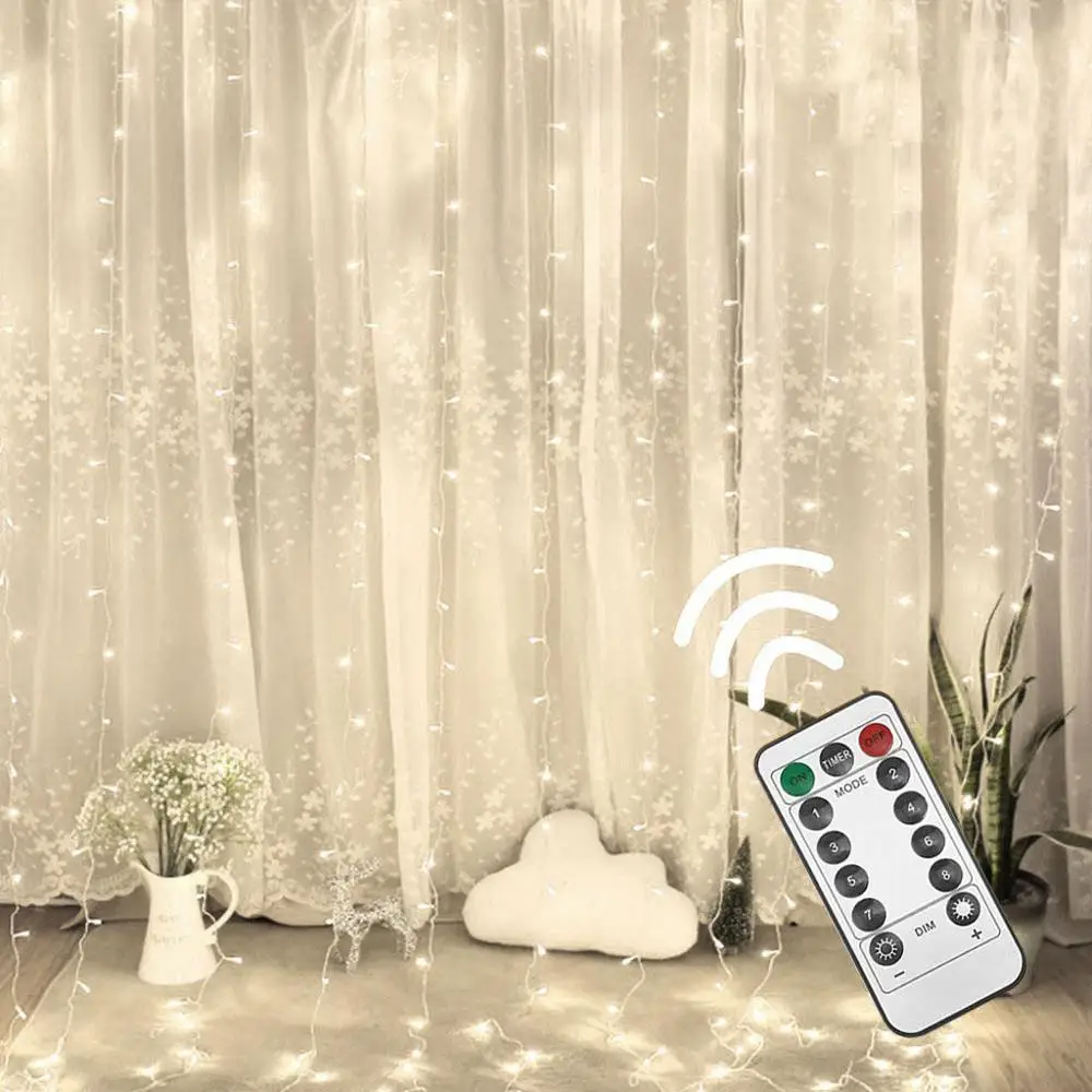 Curtain Stripe Lights, 300LED 8 Modes Remote Control Fairy String Lights Decoration
Curtain Stripe Lights, 300LED 8 Modes Remote Control Fairy String Lights Decoration