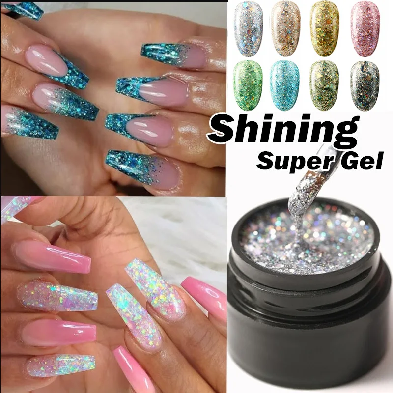 Lacheer Glitter Series UV Nail Gel Polish Painting Sequins UV Gel Lacquer Semi Permanent UV Nail Varnish Drawing Gel
Lacheer Glitter Series UV Nail Gel Polish Painting Sequins UV Gel Lacquer Semi Permanent UV Nail Varnish Drawing Gel