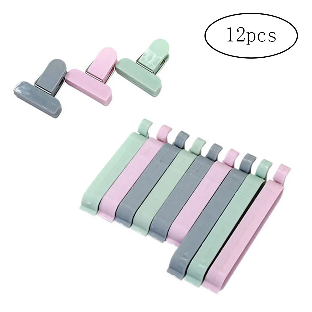 12 Pcs Durable Plastic Sealing Clip Bag Fresh-Keeping Clamp Sealer For Food And Snack Bag Assorted Color Colorful
12 Pcs Durable Plastic Sealing Clip Bag Fresh-Keeping Clamp Sealer For Food And Snack Bag Assorted Color Colorful