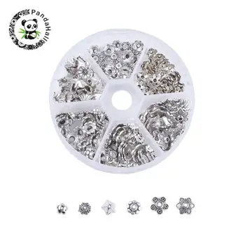 1Box Tibetan Style Alloy Bead Caps Flower Multi-Petal Beads Spacer Beads Antique Silver Color 6.5~10.5x2.5~5mm, Hole: 1~2mm
1Box Tibetan Style Alloy Bead Caps Flower Multi-Petal Beads Spacer Beads Antique Silver Color 6.5~10.5x2.5~5mm, Hole: 1~2mm