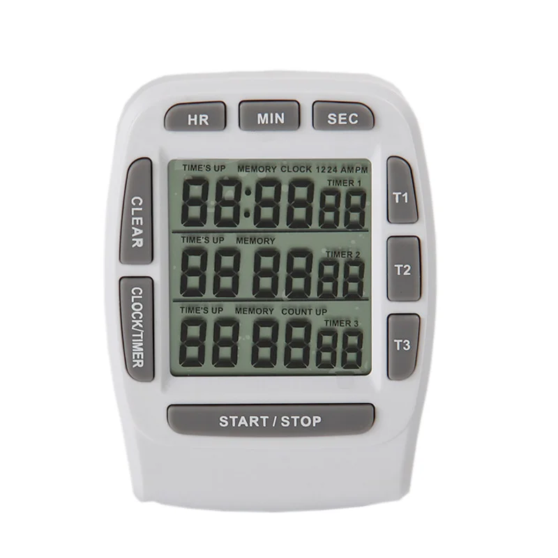 Digital Timer Large LCD 3 Channel Digital Timer,Kitchen Timer,Count Down Up Timer Free Shipping!
Digital Timer Large LCD 3 Channel Digital Timer,Kitchen Timer,Count Down Up Timer Free Shipping!