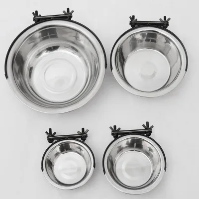 Dog Feeder Stainless Steel Bowls for Pet dog and Cat Cage Hanging Fixes Dog Bowl Cat food bowl comedero perro gamelle chien
Dog Feeder Stainless Steel Bowls for Pet dog and Cat Cage Hanging Fixes Dog Bowl Cat food bowl comedero perro gamelle chien