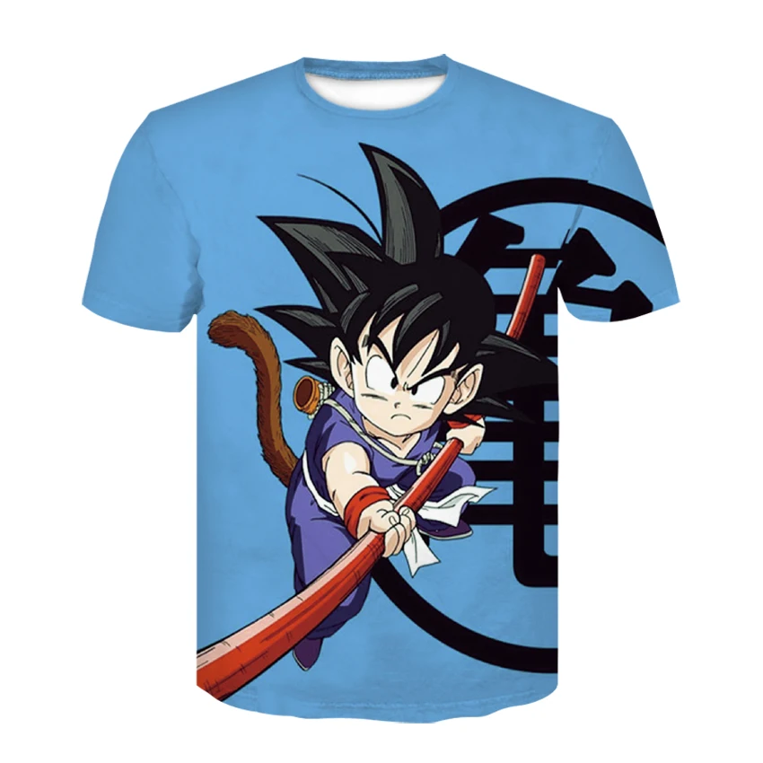 Мужская футболка с круглым вырезом Devin Du Dragon Ball 3D-принтом в уличном стиле Goku