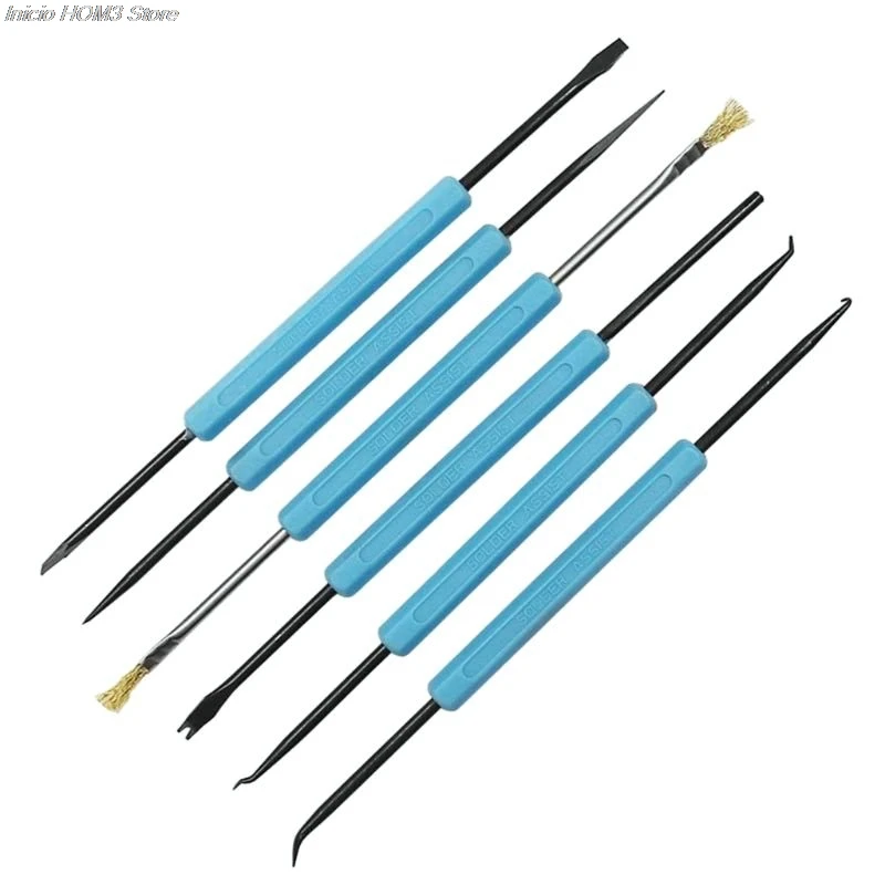 Solder Assist Tools, Yeeco 6 Pieces Double Sided Soldering Assist Aid Electronic Repair Tools Welding Accessory Kit with Blue He
Solder Assist Tools, Yeeco 6 Pieces Double Sided Soldering Assist Aid Electronic Repair Tools Welding Accessory Kit with Blue He