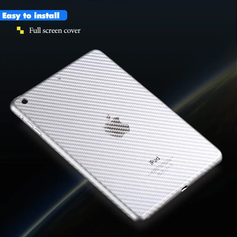 4pcs/lot 3D Carbon Fiber Protector Transparent Sticker Back Film for Ipad mini 1 2 3 4 5 6 air air2 Pro 9.7 Clear Stickers
4pcs/lot 3D Carbon Fiber Protector Transparent Sticker Back Film for Ipad mini 1 2 3 4 5 6 air air2 Pro 9.7 Clear Stickers