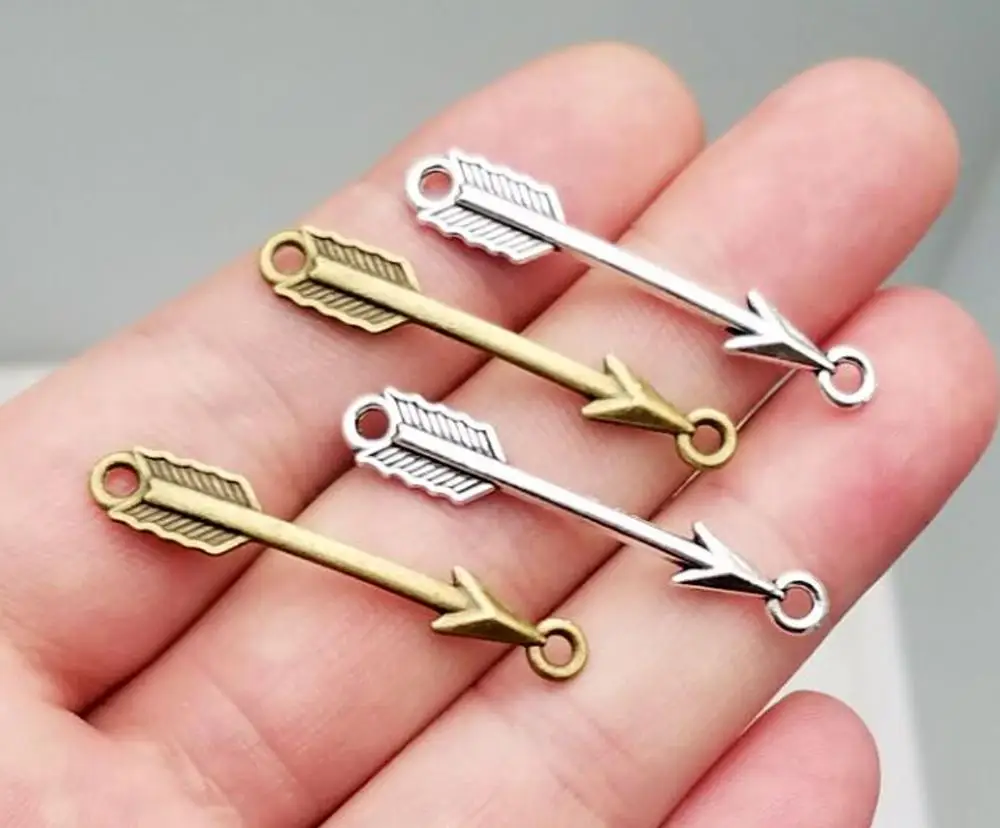 35pcs/lot--37x5mm, Antique silver/bronze arrow connect Charms ,DIY supplies, Jewelry accessories
35pcs/lot--37x5mm, Antique silver/bronze arrow connect Charms ,DIY supplies, Jewelry accessories