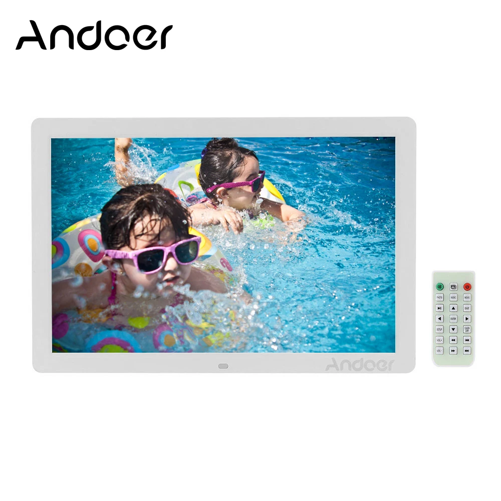Andoer 17" Scroll Caption LED Digital Photo Frame 1080P 1440*900 Alarm Clock MP3 MP4 with Remote Control
Andoer 17" Scroll Caption LED Digital Photo Frame 1080P 1440*900 Alarm Clock MP3 MP4 with Remote Control