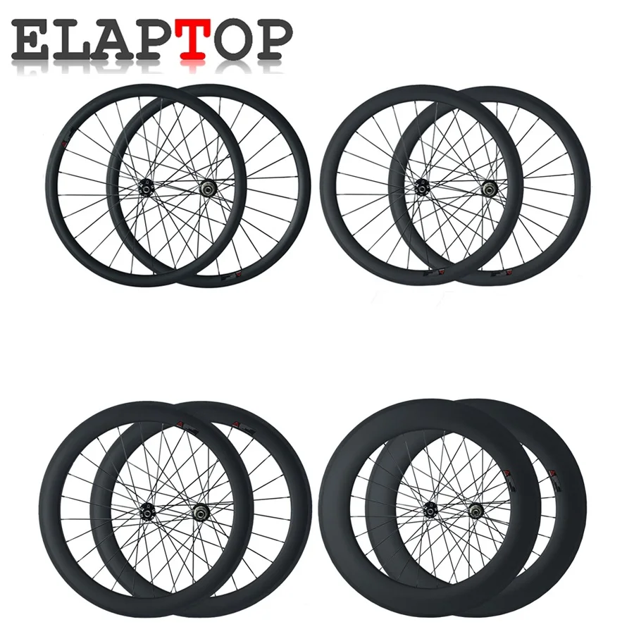 Elaptop дисковые тормоза Колёса 700C 24 38 50 60 88 3850 5060 5088 6088 мм Глубина Clincher Трубчатые
