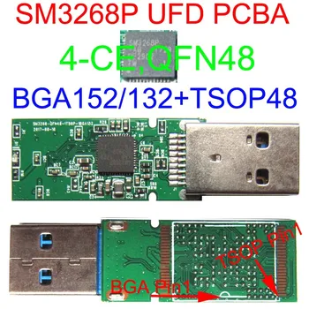 SM3268P UFD PCBA, TSOP48 BGA152/BGA132 Pads,3268P USB3.0 UDisk PCBA, DIY UDF/UDISK Kits,SM326P QFN48 CONTROLLER, 4CE MAX, 3D/2D
SM3268P UFD PCBA, TSOP48 BGA152/BGA132 Pads,3268P USB3.0 UDisk PCBA, DIY UDF/UDISK Kits,SM326P QFN48 CONTROLLER, 4CE MAX, 3D/2D