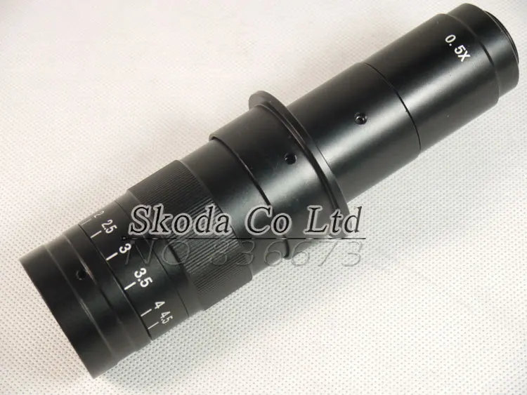 

10~120X/180X/300X Adjustable Magnification Zoom C-mount Lens 0.7X~4.5X Industry Microscope Camera Eyepiece Magnifier