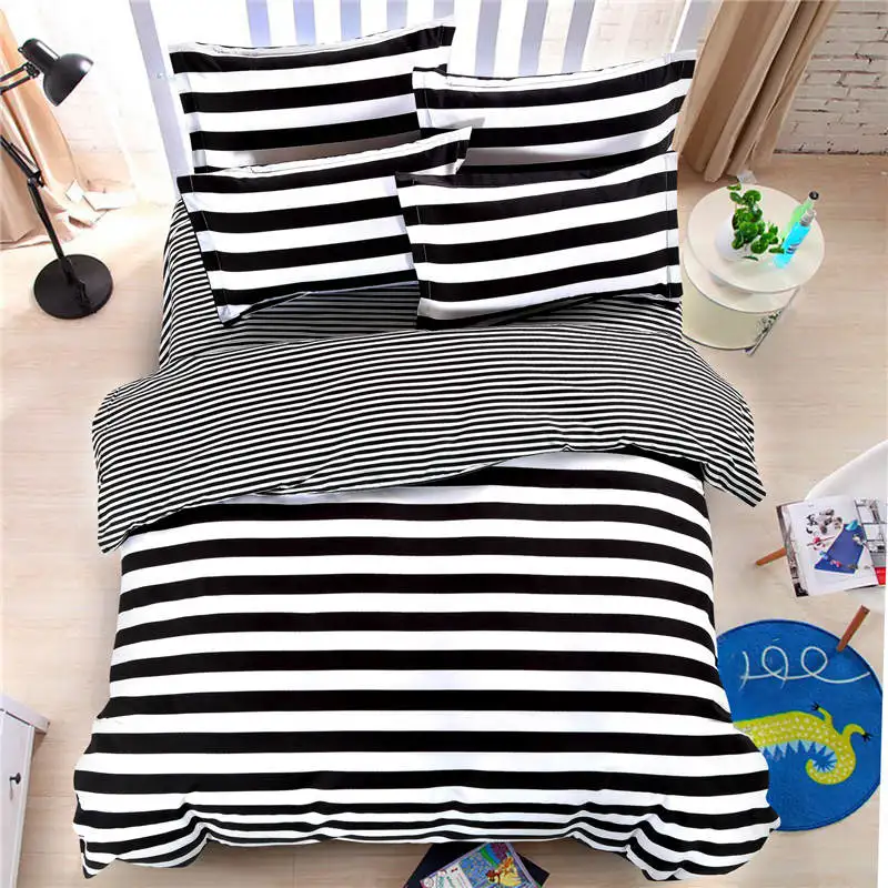 online get cheap bedroom sets king aliexpress com alibaba group black and white striped sheets twin