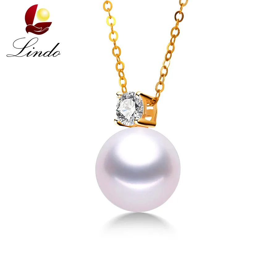 Top Quality Real 18K Gold Fashionable Pendants For Women Elegant Almost No Defect Perfectly Round Natural Pearl Jewelry Lindo
Top Quality Real 18K Gold Fashionable Pendants For Women Elegant Almost No Defect Perfectly Round Natural Pearl Jewelry Lindo