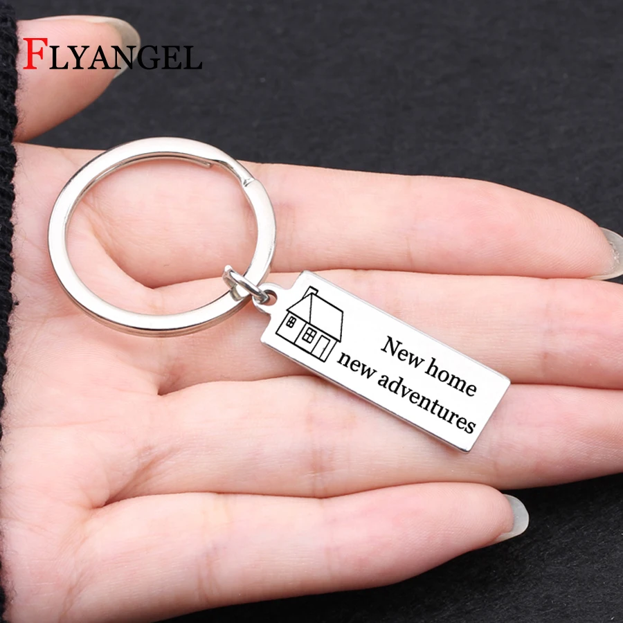 New Home New Adventures Engraved Key Chain Lover Family Members keyring New Couples keychain Gift Jewelry House Car Bag Key Ring
New Home New Adventures Engraved Key Chain Lover Family Members keyring New Couples keychain Gift Jewelry House Car Bag Key Ring