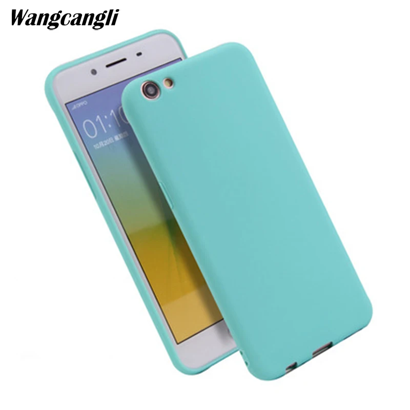 Wangcangli Matte solid color mobile phone case for OPPO R17 Silicone Soft TPU back shell |