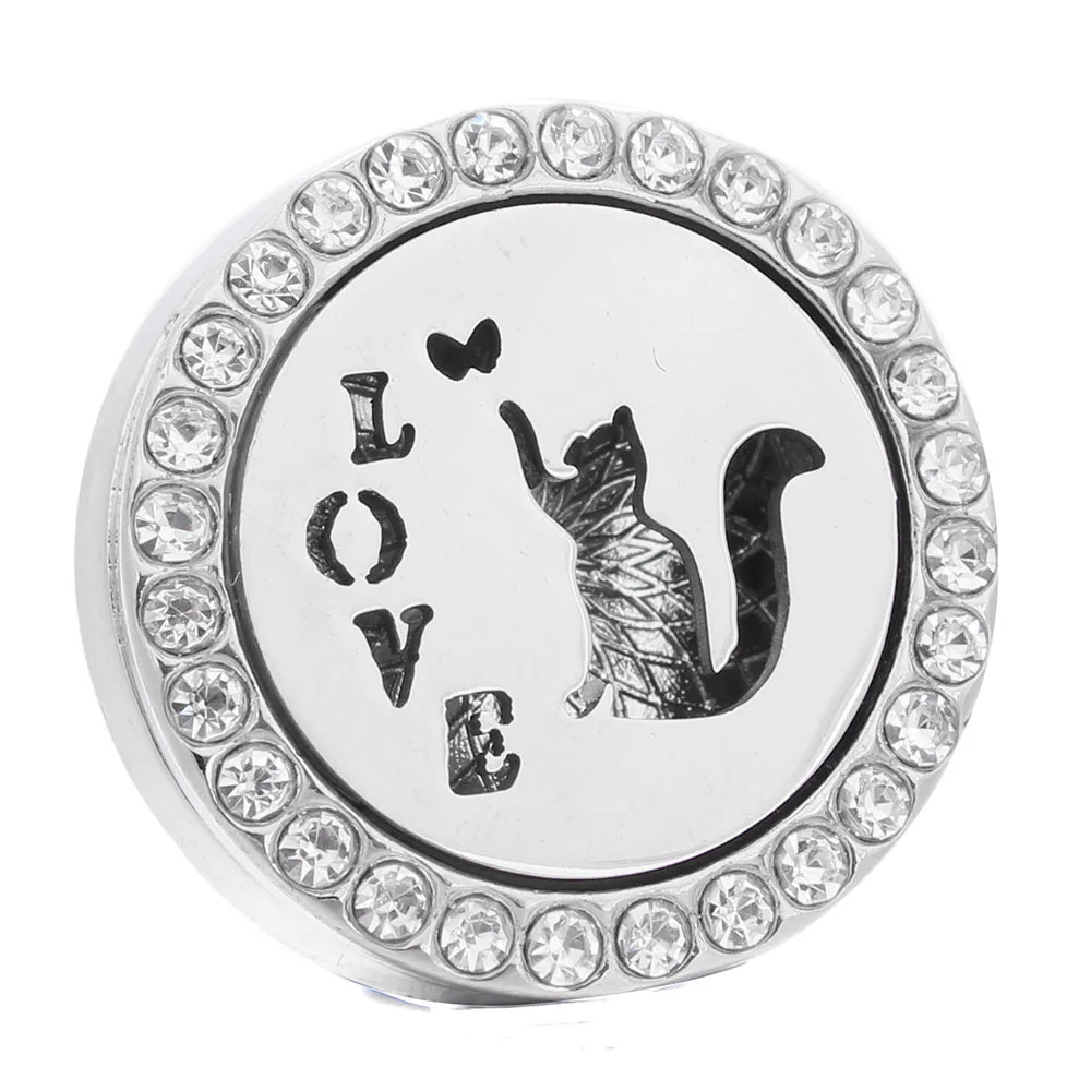 Aromatherapy 18mm Snap Buttons Cat Perfume Locket Magnetic Stainless Steel Essential Oil Diffuser Snap Button Bracelet Jewelry
Aromatherapy 18mm Snap Buttons Cat Perfume Locket Magnetic Stainless Steel Essential Oil Diffuser Snap Button Bracelet Jewelry