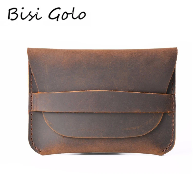 BISI GORO 2019 Genuine Leather Credit Card Holder for Men and Women Slim Short ID Holders High Quality Vintage Mini Card Wallets
BISI GORO 2019 Genuine Leather Credit Card Holder for Men and Women Slim Short ID Holders High Quality Vintage Mini Card Wallets