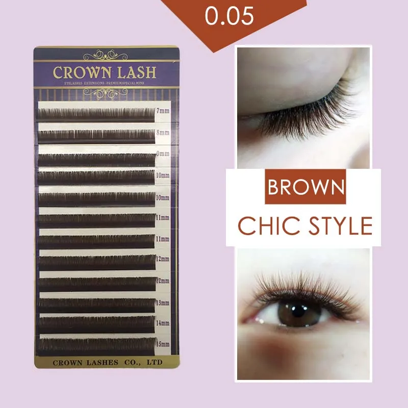 CrownLASH Caramel Brown B C D 0.05 7-15mm 6D Volume Lash Extension Soft High Quality Free Shipping
CrownLASH Caramel Brown B C D 0.05 7-15mm 6D Volume Lash Extension Soft High Quality Free Shipping