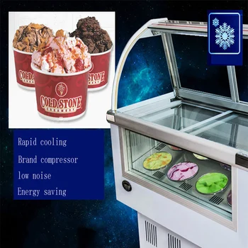 Commercial Ice Cream Display Cabinet Ice Cream Display Freezers 6 round barrels or 10 square barrels freezer
Commercial Ice Cream Display Cabinet Ice Cream Display Freezers 6 round barrels or 10 square barrels freezer