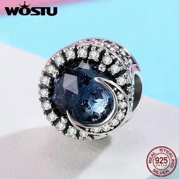 WOSTU 2020 925 Sterling Silver Sky Blue Clear CZ Moon and Star Charm Beads for Women Snake Bracelet S925 Jewelry BKC383
WOSTU 2020 925 Sterling Silver Sky Blue Clear CZ Moon and Star Charm Beads for Women Snake Bracelet S925 Jewelry BKC383