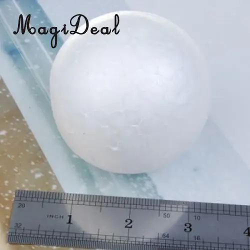 MagiDeal New Hot Sale 10 x 7cm White Modelling Craft Polystyrene Foam Ball Sphere for Christmas Tree Ornaments Craft Decorations