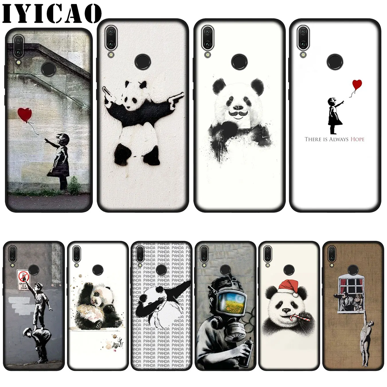 IYICAO Street Art Banksy Graffiti Panda Soft Case for Huawei P20 Pro P10 P8 P9 P30 Lite Mini 2017 P Smart 2019 Cover
IYICAO Street Art Banksy Graffiti Panda Soft Case for Huawei P20 Pro P10 P8 P9 P30 Lite Mini 2017 P Smart 2019 Cover