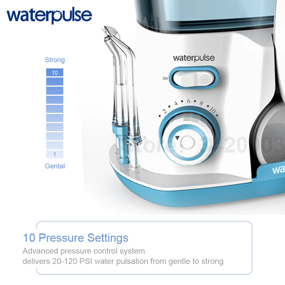 Waterpulse V300G Ирригатор для полости рта 5 шт. советы Стоматологическая воды Flosser нить